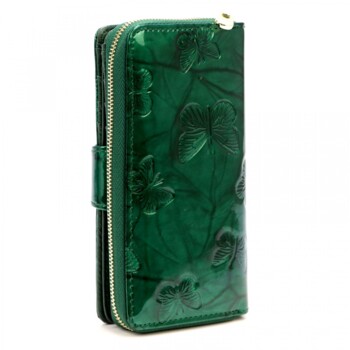 Dámská kožená peněženka zelená - Gregorio Angi