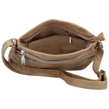 Dámská crossbody kabelka tmavě béžová - Romina & Co Bags Nerys