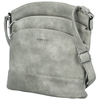 Dámská crossbody světle šedá - Romina & Co Bags Zigitta