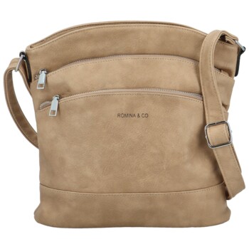 Dámská crossbody světle béžová - Romina & Co Bags Zigitta
