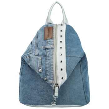 Dámský batůžek stříbrný - MaxFly Hyllos