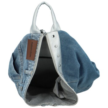 Dámský batůžek stříbrný - MaxFly Hyllos