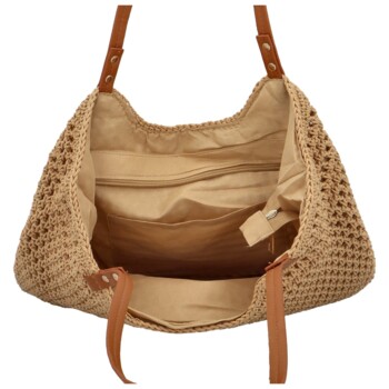 Dámská kabelka na rameno béžová - MaxFly Ariadna