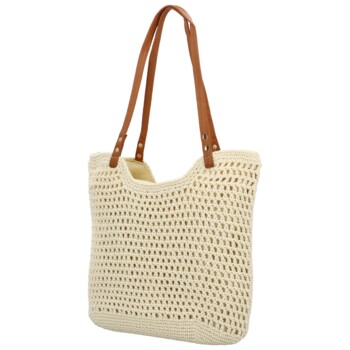 Dámská kabelka na rameno krémová - MaxFly Ariadna