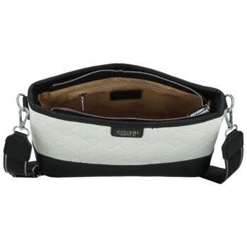 Dámská crossbody kabelka černobílá - Coveri Dirké