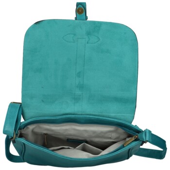 Dámská crossbody kabelka tyrkysová - Paolo bags Pinelopi