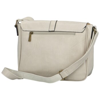 Dámská crossbody kabelka krémová - Paolo bags Pinelopi