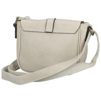 Dámská crossbody kabelka krémová - Paolo bags Safet