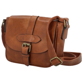 Dámská crossbody kabelka hnědá - Paolo bags Safet