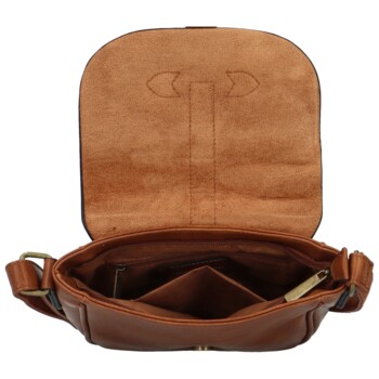 Dámská crossbody kabelka hnědá - Paolo bags Safet