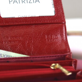 Dámská kožená peněženka červená - Patrizia Katelee