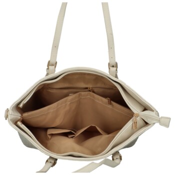 Dámská kabelka na rameno krémová - MaxFly Percy