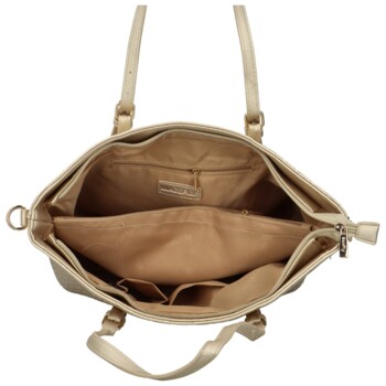 Dámská kabelka na rameno zlatá - MaxFly Percy