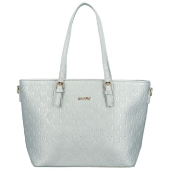 Dámská kabelka na rameno stříbrná - MaxFly Percy