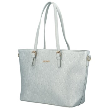 Dámská kabelka na rameno stříbrná - MaxFly Percy