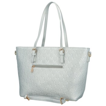 Dámská kabelka na rameno stříbrná - MaxFly Percy