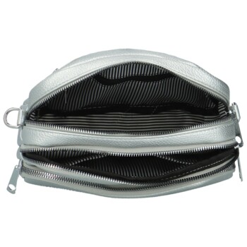 Dámská crossbody kabelka stříbrná - MaxFly Saskia