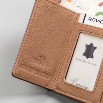 Dámská kožená peněženka růžová - Rovicky Lupe