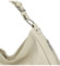 Dámská kožená kabelka přes rameno krémová - Delami Fineska