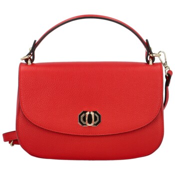 Dámská kožená crossbody červená - Delami Kamryn