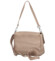 Dámská kožená crossbody kabelka pudrová - Delami Madleen