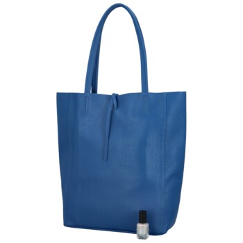 Dámská kožená kabelka modrá - Delami Vera Pelle Ernesta new