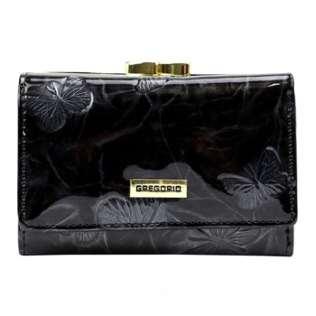 Dámská kožená peněženka černá - Gregorio Clarissa