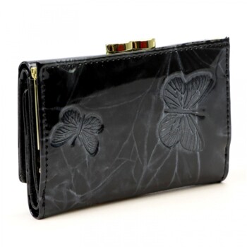 Dámská kožená peněženka černá - Gregorio Clarissa