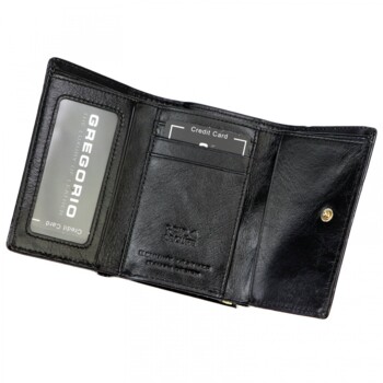 Dámská kožená peněženka černá - Gregorio Clarissa