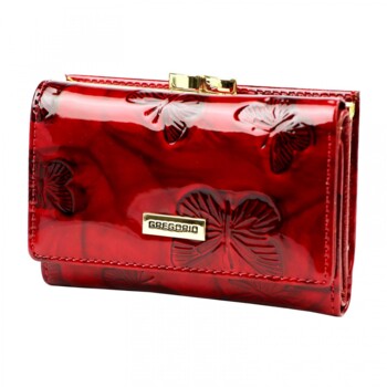 Dámská kožená peněženka červená - Gregorio Clarissa