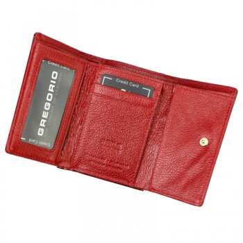 Dámská kožená peněženka červená - Gregorio Clarissa