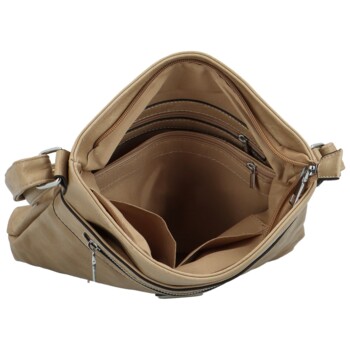 Dámská crossbody kabelka béžová - Romina & Co Bags Tomai