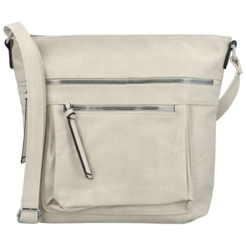 Dámská crossbody kabelka krémová - Firenze Julietta