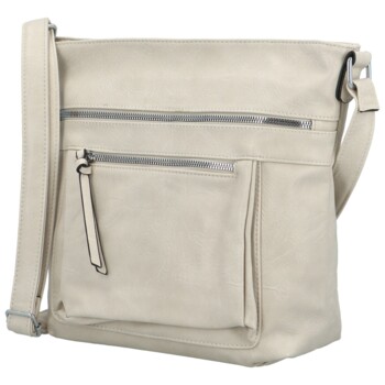 Dámská crossbody kabelka krémová - Firenze Julietta
