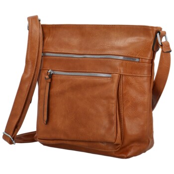 Dámská crossbody kabelka hnědá - Firenze Julietta