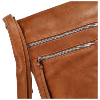 Dámská crossbody kabelka hnědá - Firenze Julietta