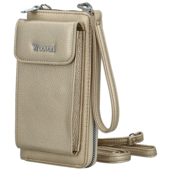 Dámská crossbody kapsa zlatá - Coveri Vivika