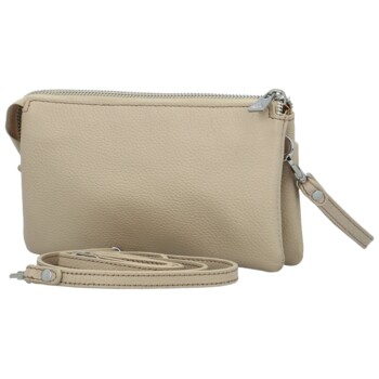 Dámská kožená crossbody kabelka krémová - Katana Isola