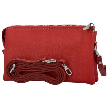 Dámská kožená crossbody kabelka červená - Katana Isola