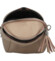 Dámská kožená crossbody kabelka béžová - Delami Vera Pelle Thierry