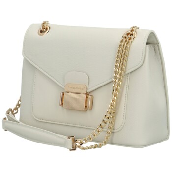 Dámská kabelka na rameno krémová - David Jones Hella