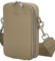 Dámská crossbody kabelka tmavě béžová - David Jones Perzida