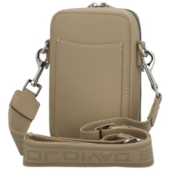 Dámská crossbody kabelka tmavě béžová - David Jones Perzida