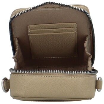 Dámská crossbody kabelka tmavě béžová - David Jones Perzida
