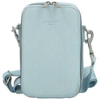 Dámská crossbody kabelka světle modrá - David Jones Perzida