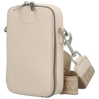 Dámská crossbody kabelka pudrová - David Jones Perzida
