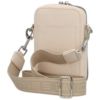 Dámská crossbody kabelka pudrová - David Jones Perzida