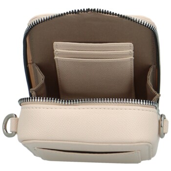Dámská crossbody kabelka pudrová - David Jones Perzida