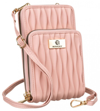 Dámská crossbody kabelka růžová - Rovicky Antini