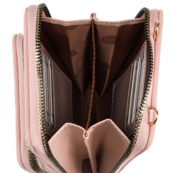 Dámská crossbody kabelka růžová - Rovicky Antini
